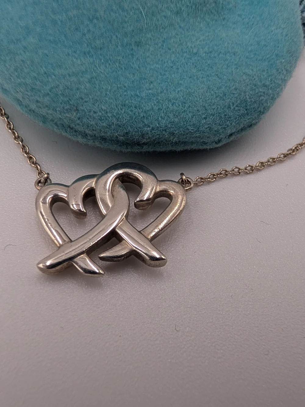 Tiffany & Co. Double Heart Pendant Necklace - Picture 2 of 6